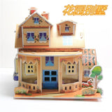 3D DIY Puzzle Castle Assembling Model Cartoon House Paper Toy